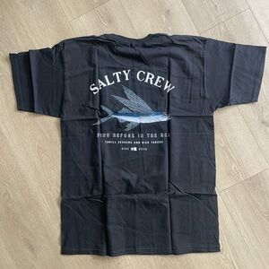 Salty Crew Black Tee with Graphic Design